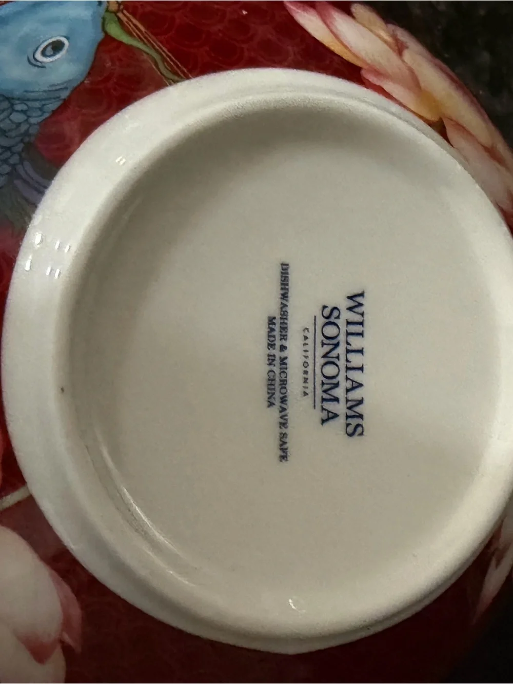 Williams Sonoma Lunar New Year Porcelain Noodle Bowl | 7” Gold Rim